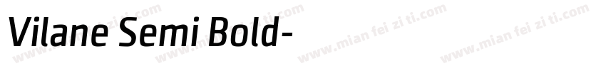 Vilane Semi Bold字体转换